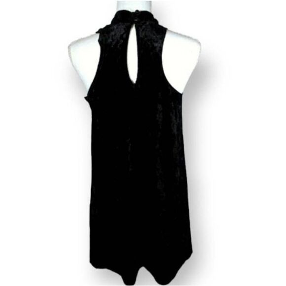 WILD DAISY BLACK VELVET HIGH NECK DRESS SZ. S EUC - Picture 5 of 6